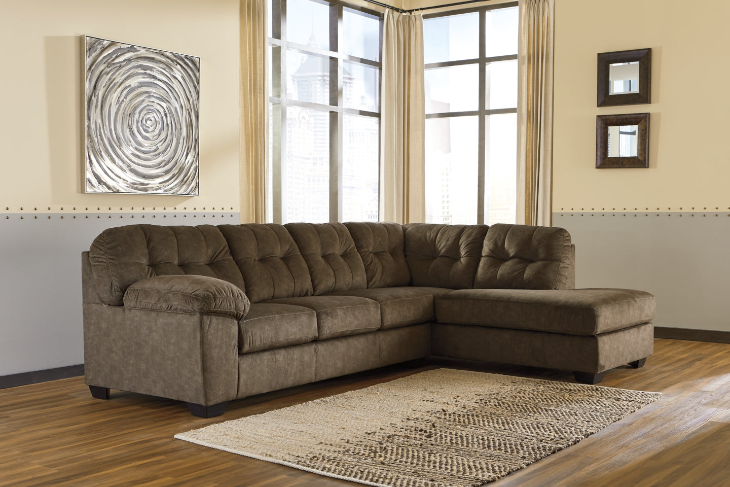Accrington 2-Piece Sectional with Ottoman - PKG001586