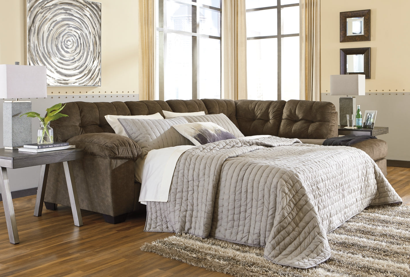 Accrington 2-Piece Sectional with Ottoman - PKG001586