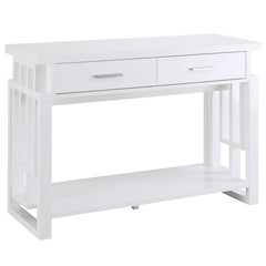 Schmitt White Sofa Table