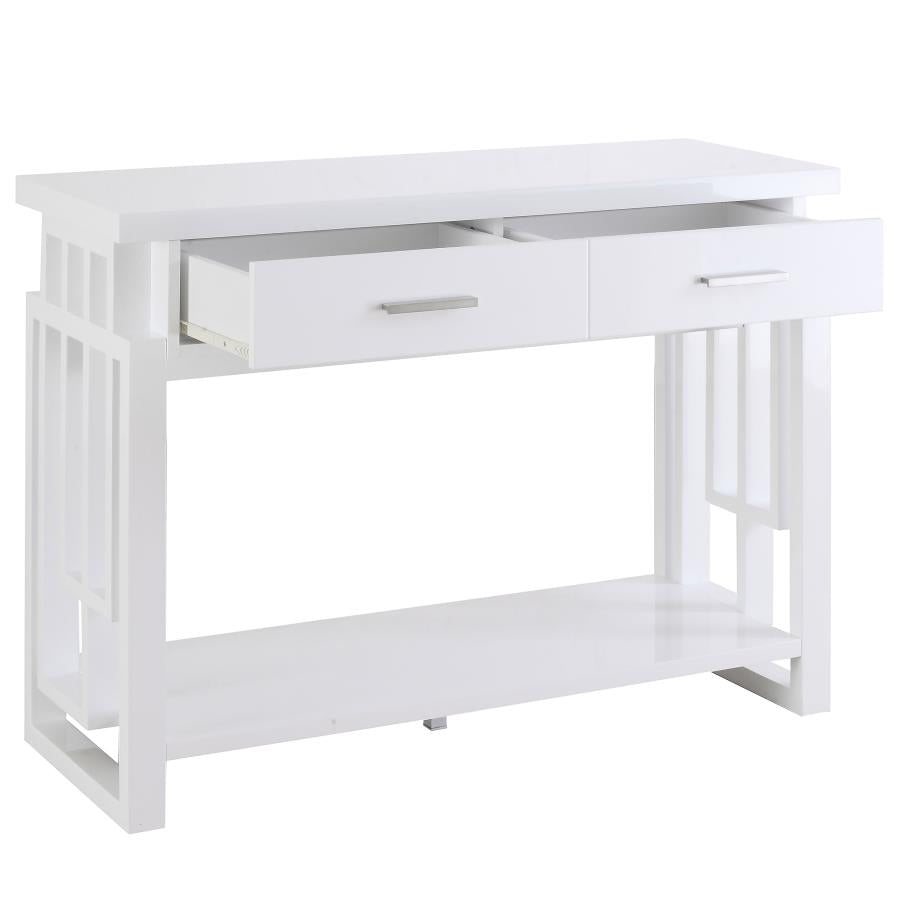Schmitt White Sofa Table