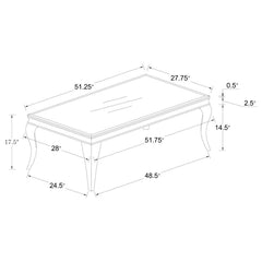 Luna Silver Coffee Table