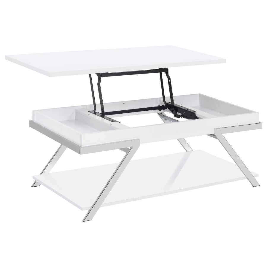 Marcia White Lift Top Coffee Table