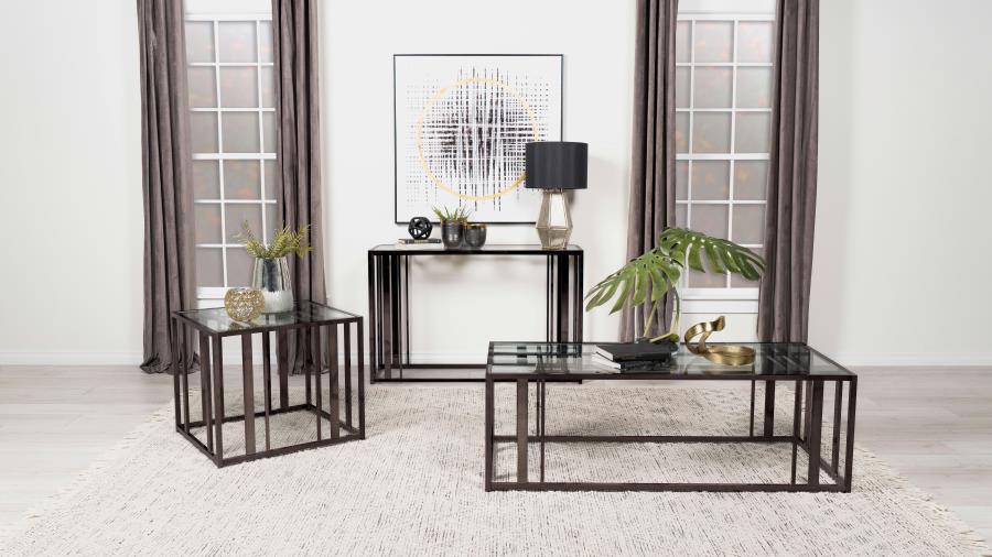 Adri Black Console Table