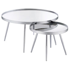 Kaelyn Silver 2 Pc Nesting Coffee Table