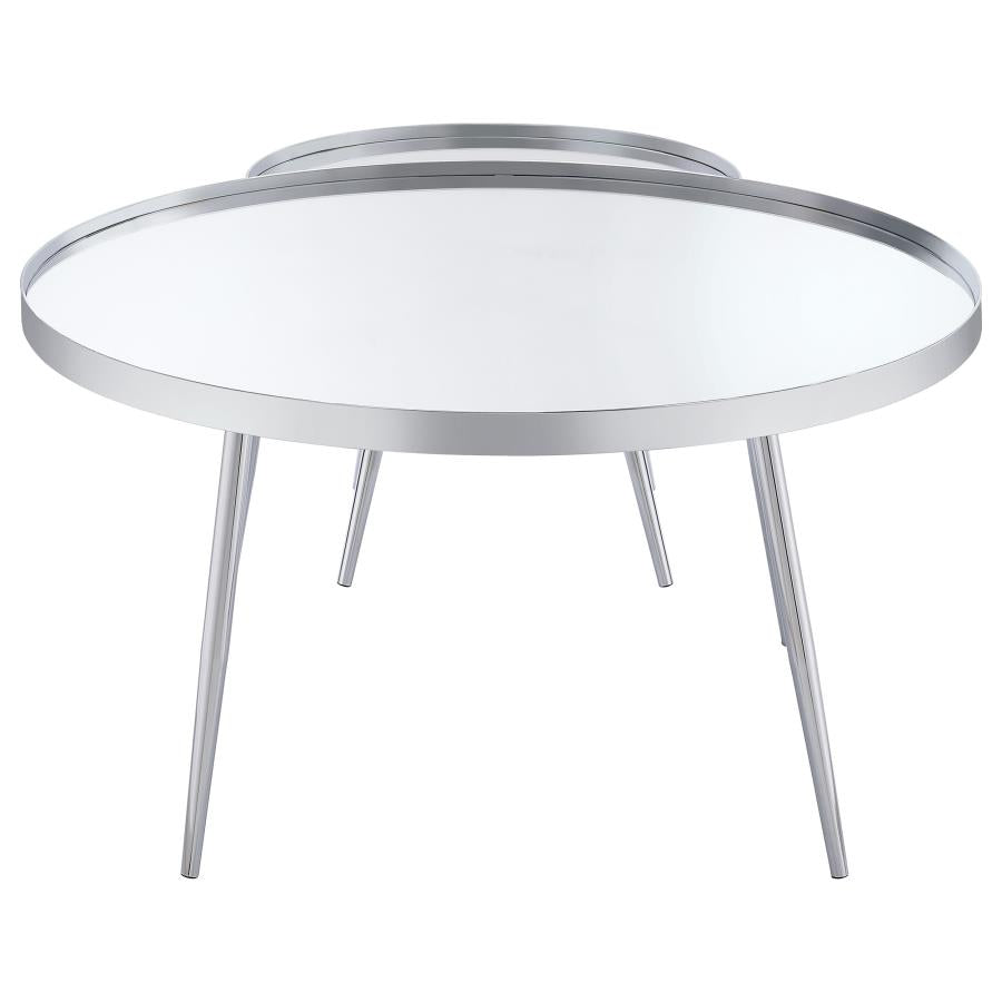 Kaelyn Silver 2 Pc Nesting Coffee Table