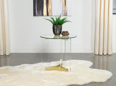 Janessa Gold End Table