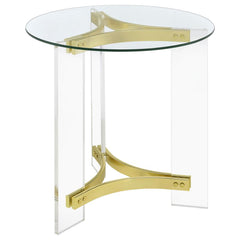 Janessa Gold End Table