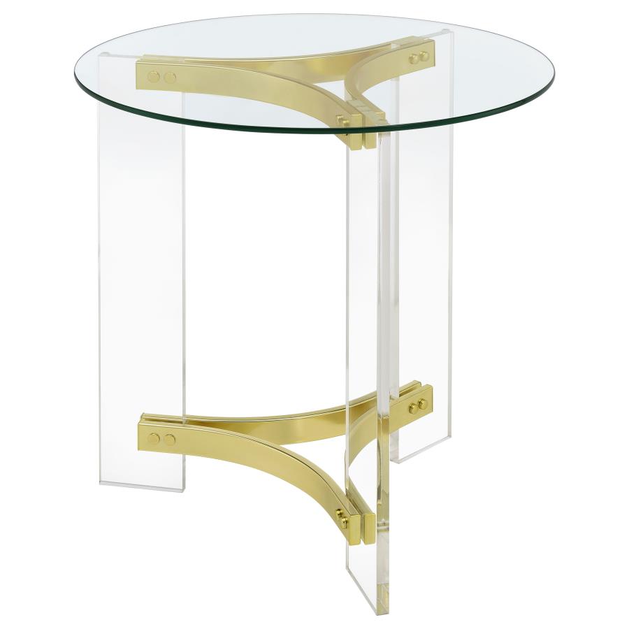 Janessa Gold End Table