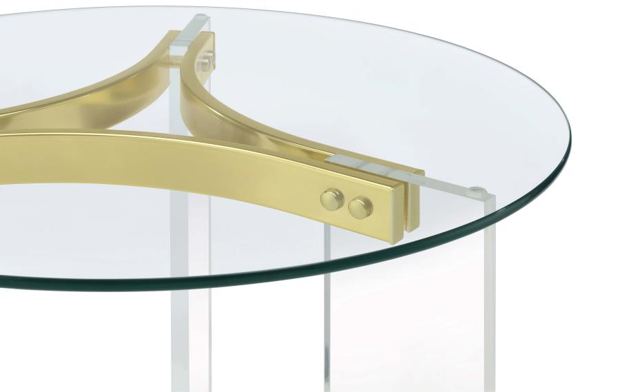 Janessa Gold End Table