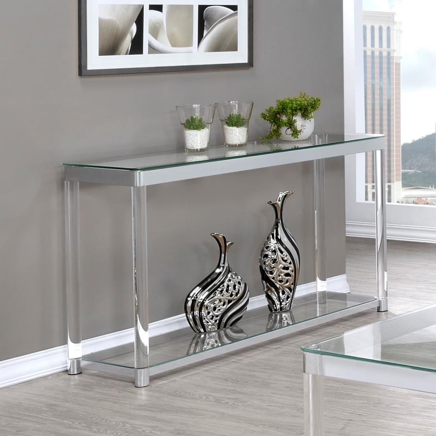 Anne Silver Sofa Table