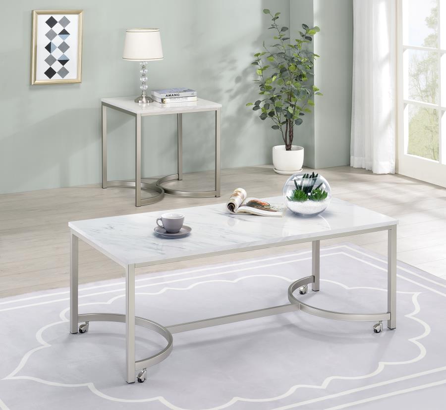 Leona White Coffee Table