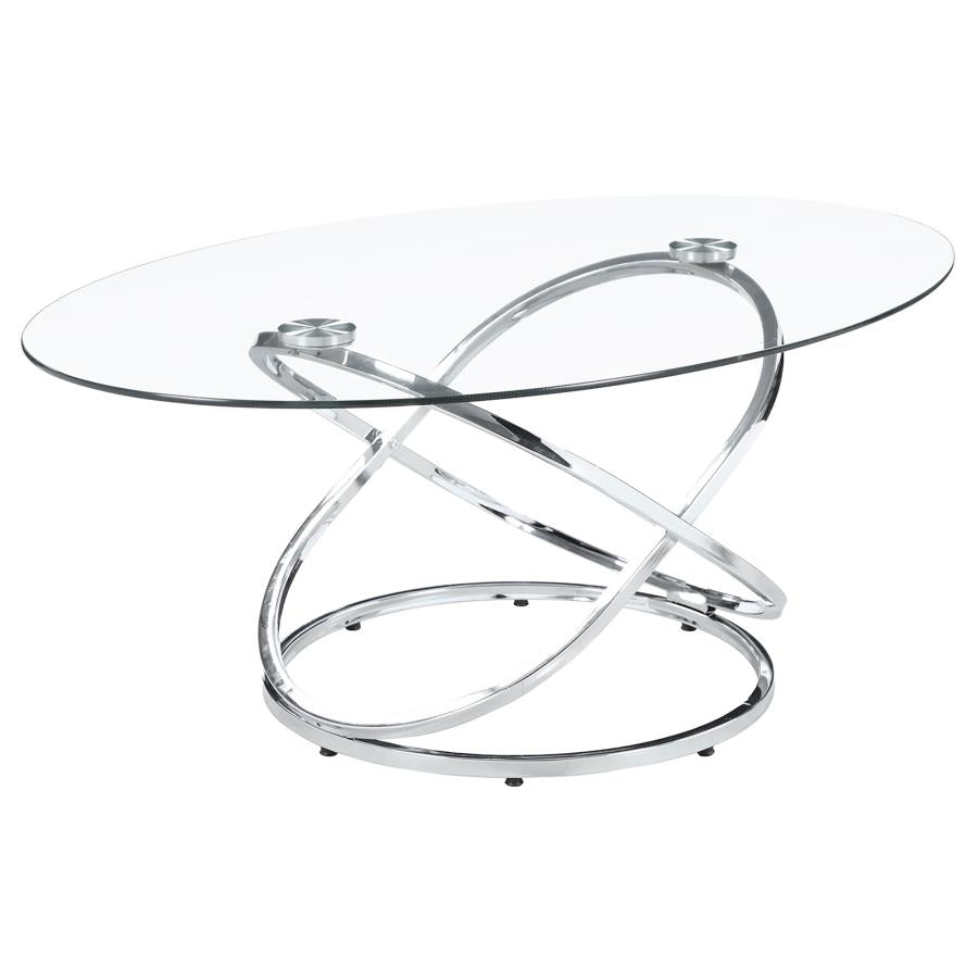 Warren Silver 3 Pc Coffee Table Set
