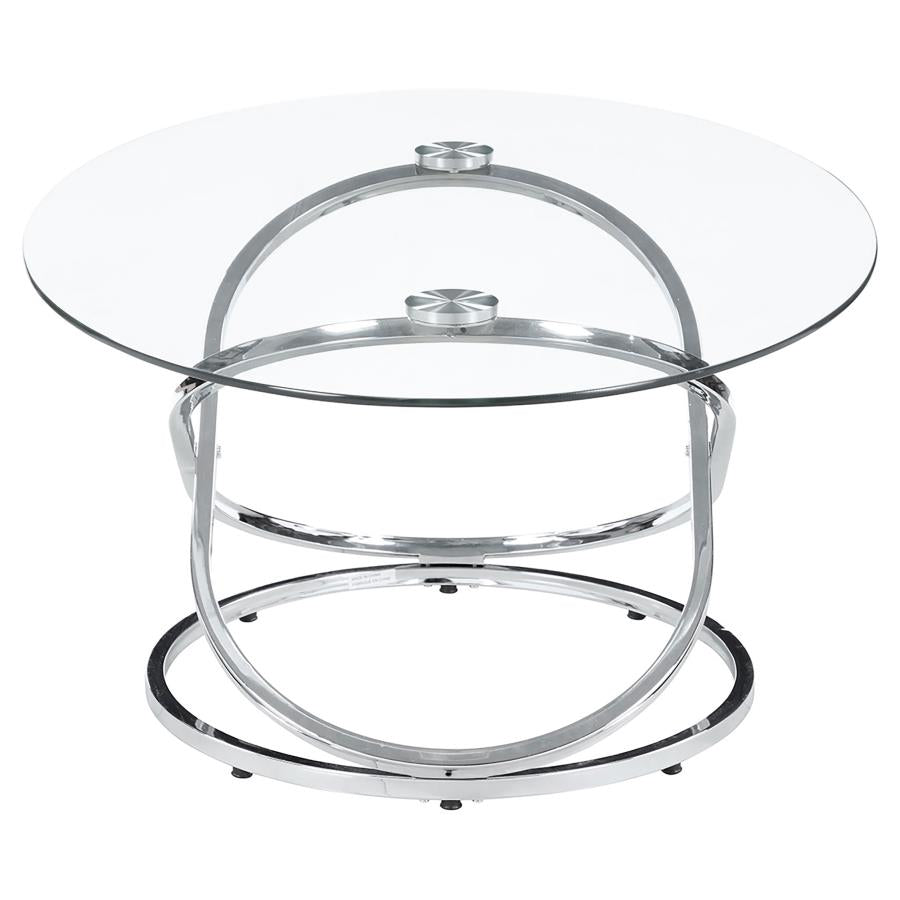Warren Silver 3 Pc Coffee Table Set
