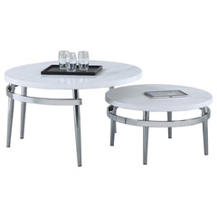 Avilla White 2 Pc Nesting Coffee Table