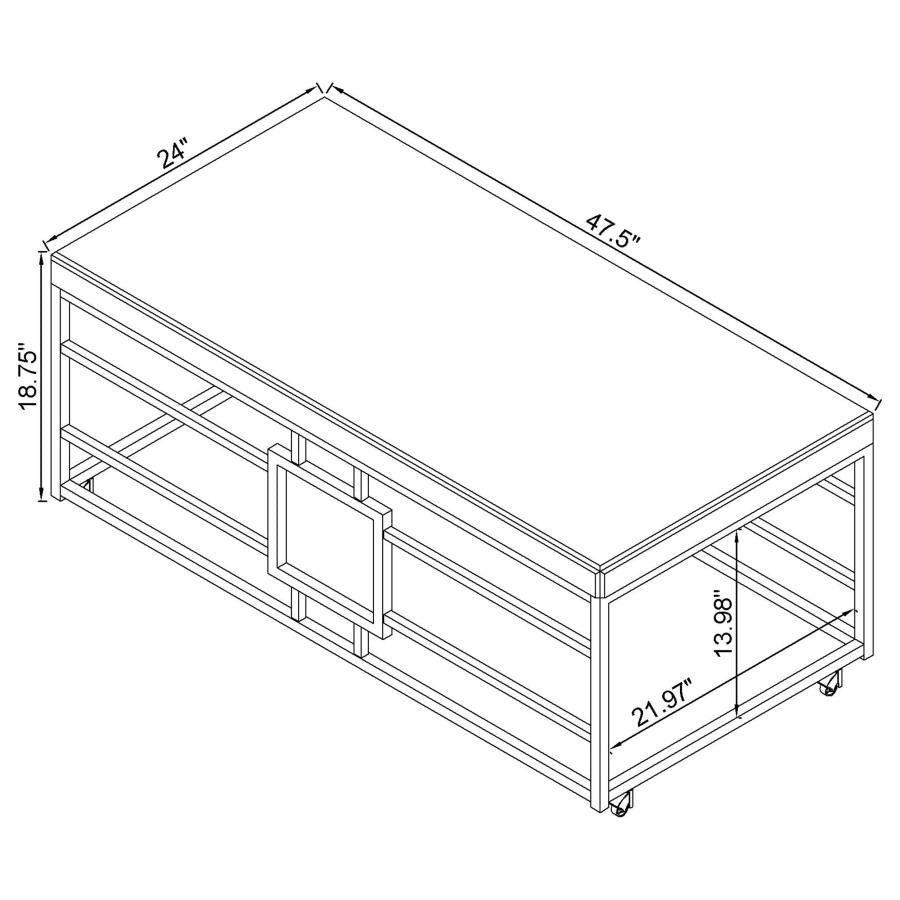 Dafina Silver Coffee Table