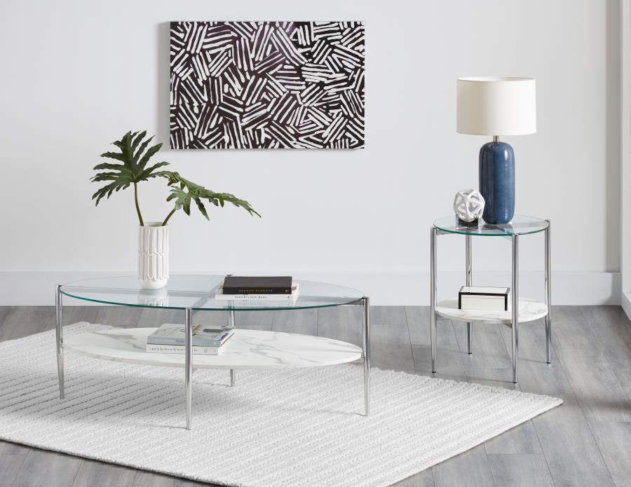 Cadee White Coffee Table