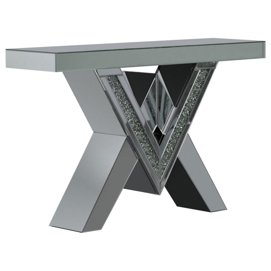 Taffeta Silver Sofa Table