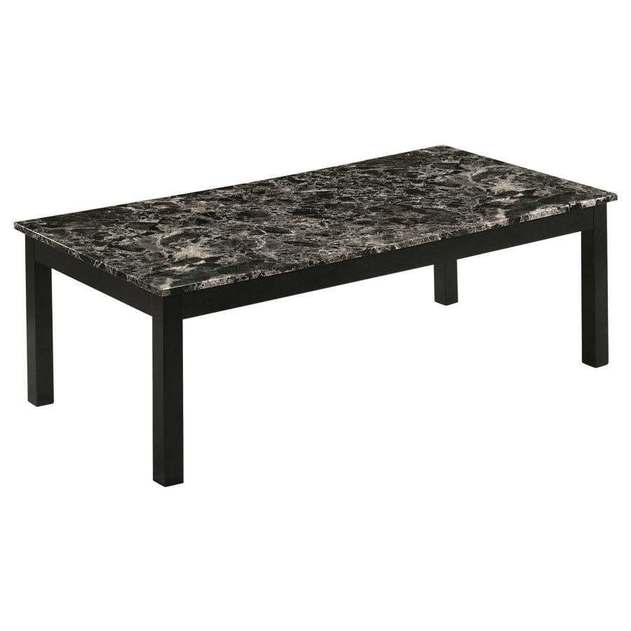 Darius Black 3 Pc Coffee Table Set