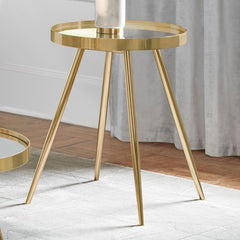 Kaelyn Gold End Table