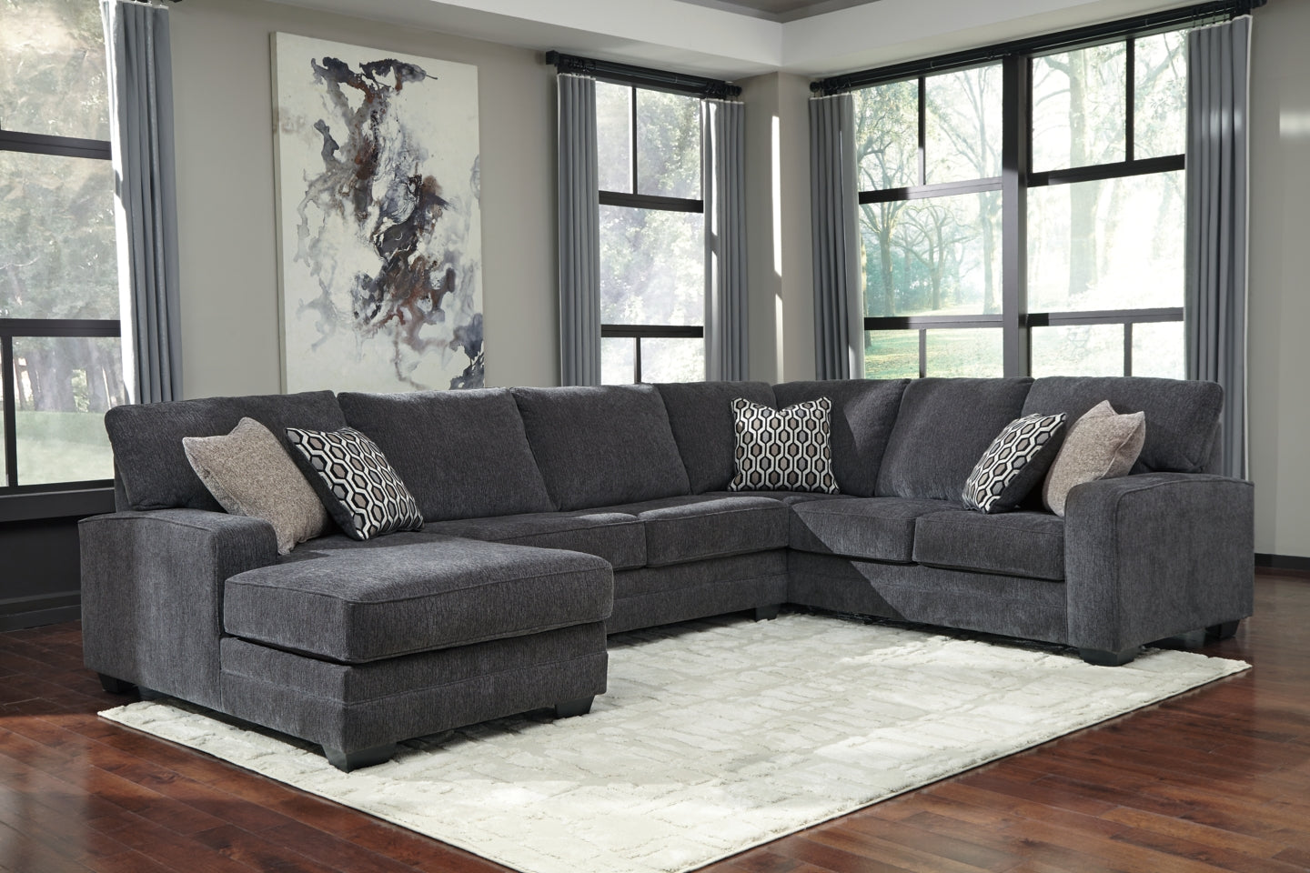 Tracling 3-Piece Sectional with Ottoman - PKG001612