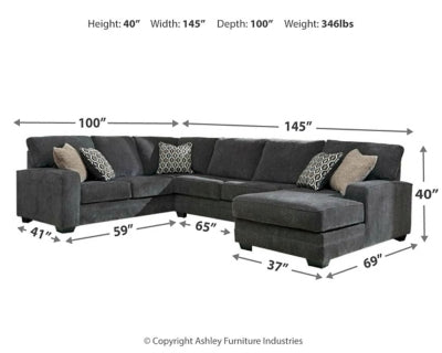Tracling 3-Piece Sectional with Chaise - 72600S2