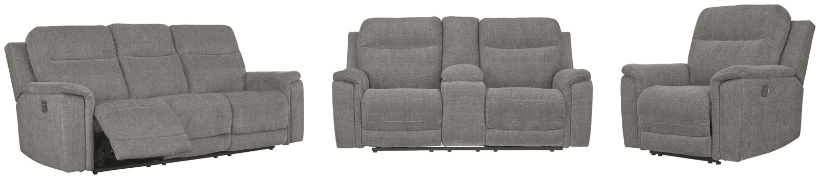 Mouttrie Sofa, Loveseat and Recliner