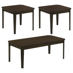 Amaro Brown 3 Pc Coffee Table Set