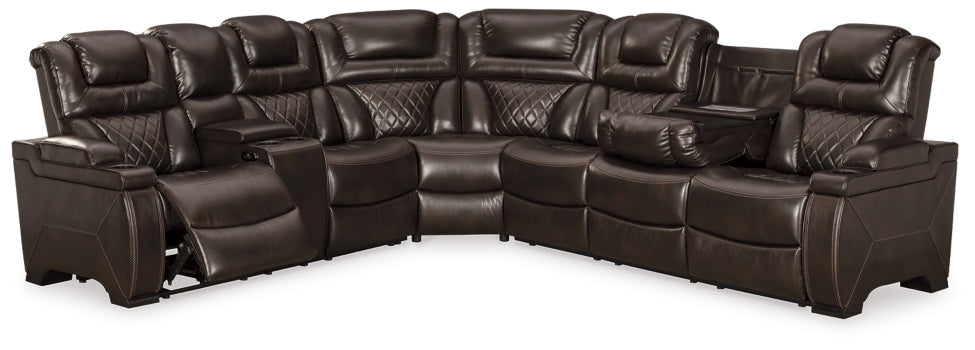 Warnerton 3-Piece Power Reclining Sectional - The Bargain Furniture