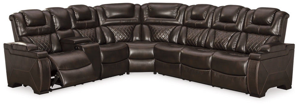 Warnerton 3-Piece Power Reclining Sectional - The Bargain Furniture