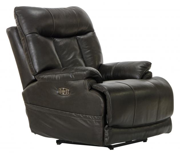 Naples Power Headrest Power Lay Flat Recliner w/Extended Ottoman