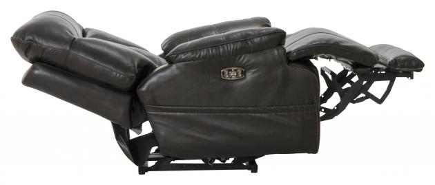 Naples Power Headrest Power Lay Flat Recliner w/Extended Ottoman