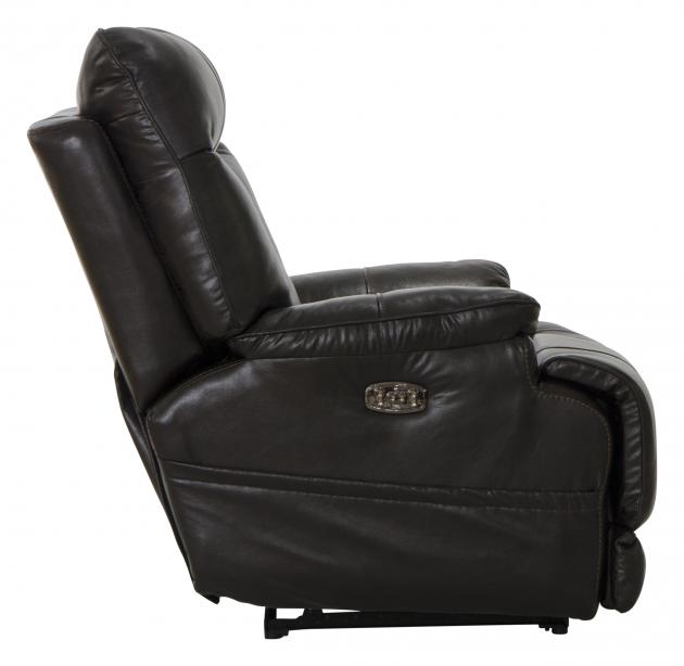 Naples Power Headrest Power Lay Flat Recliner w/Extended Ottoman