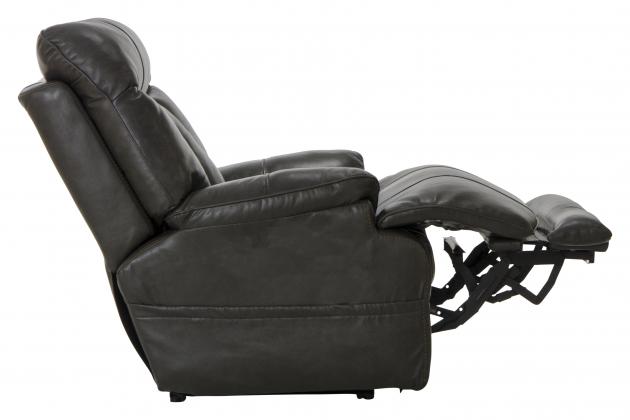 Naples Power Headrest Power Lay Flat Recliner w/Extended Ottoman