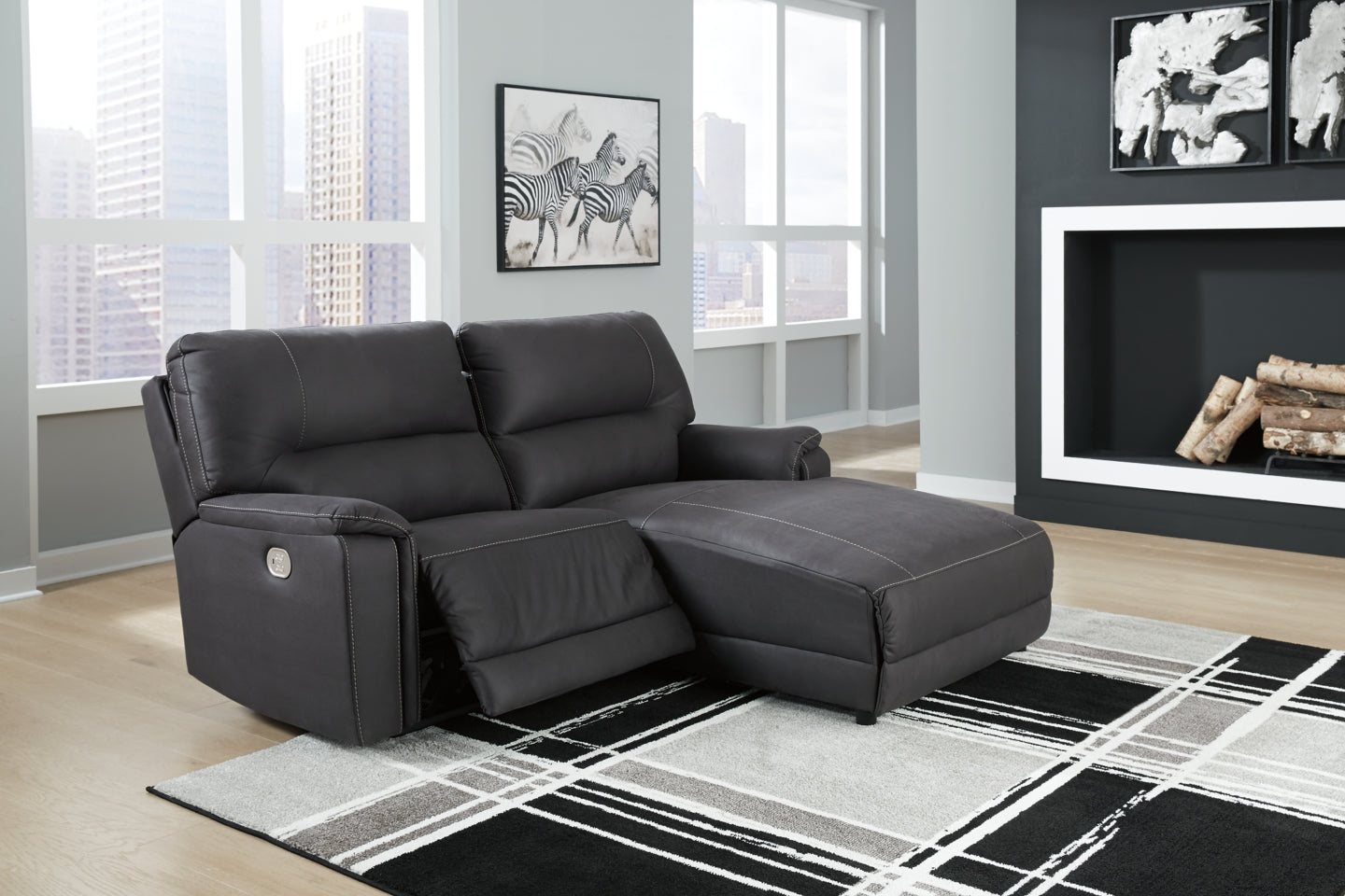 Henefer 2-Piece Power Reclining Sectional with Chaise - 78606S3