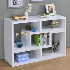 Velma White Bookcase / Tv Stand