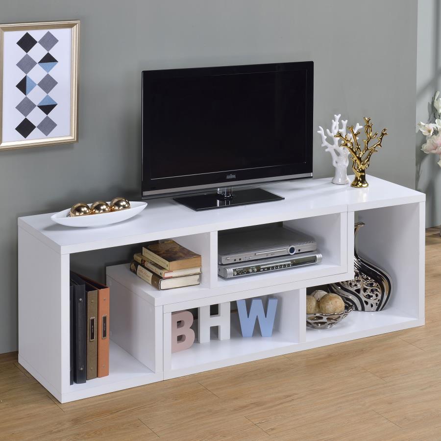 Velma White Bookcase / Tv Stand