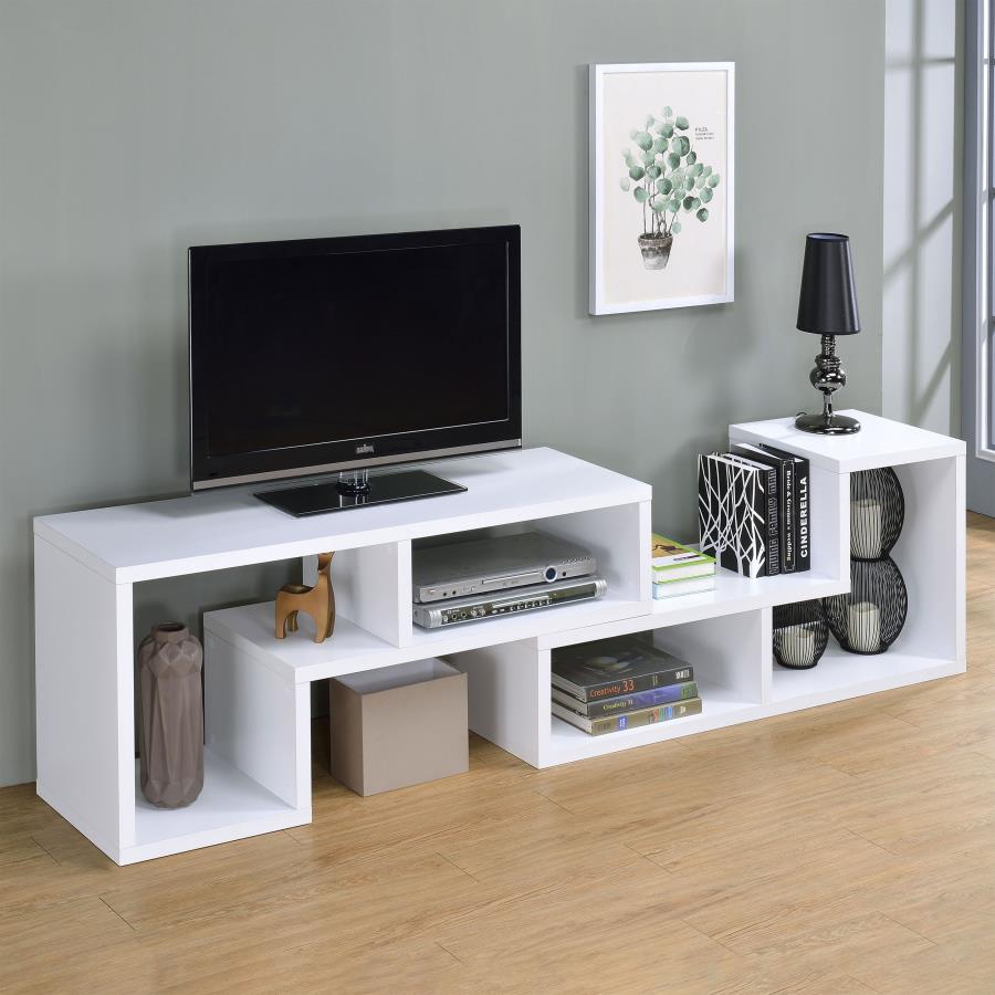 Velma White Bookcase / Tv Stand