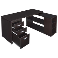 Yvette Brown L-shape Desk