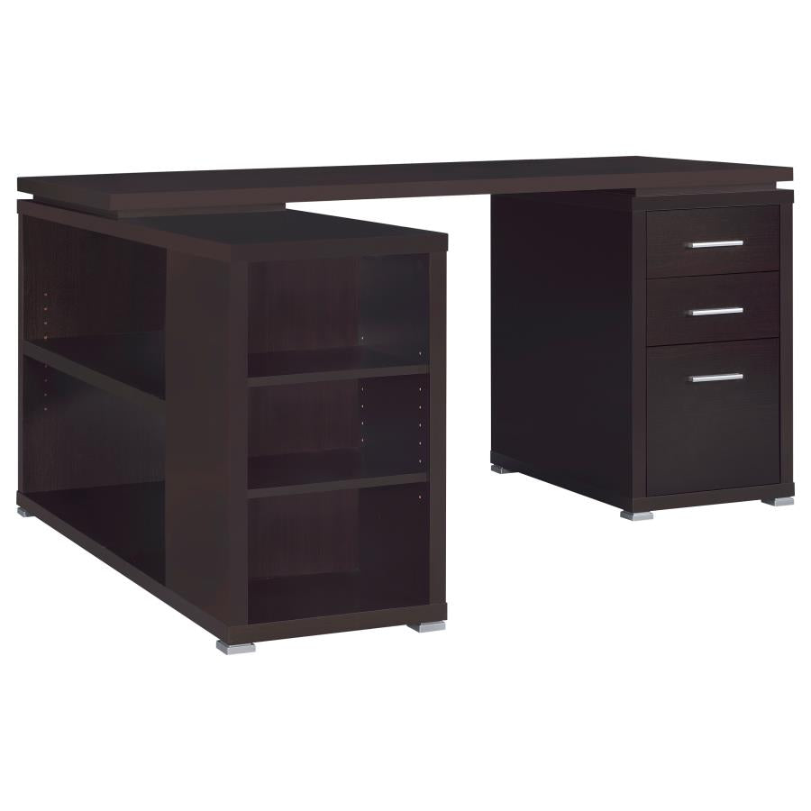 Yvette Brown L-shape Desk