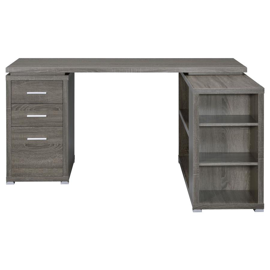 Yvette Grey L-shape Desk