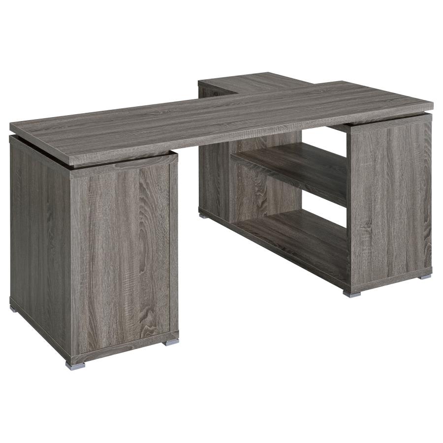 Yvette Grey L-shape Desk