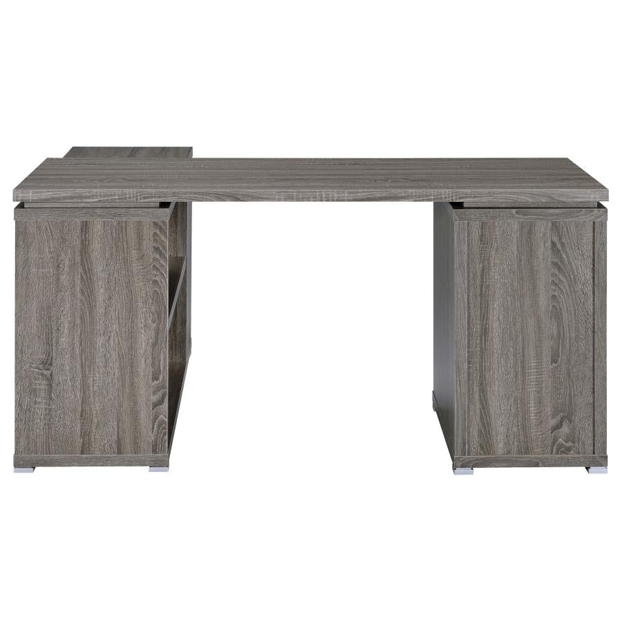 Yvette Grey L-shape Desk