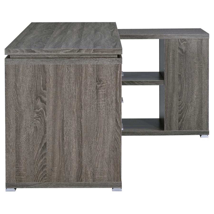 Yvette Grey L-shape Desk