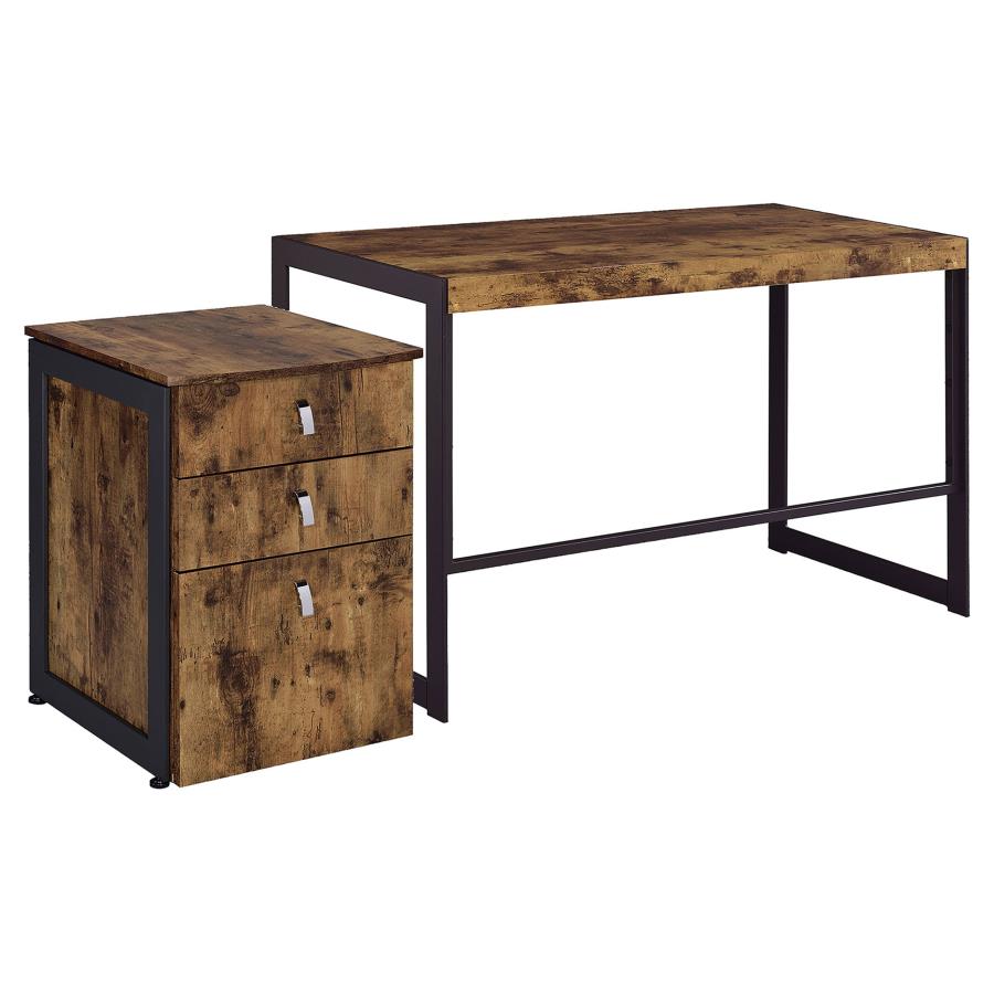 Estrella Brown 2 Pc Desk Set