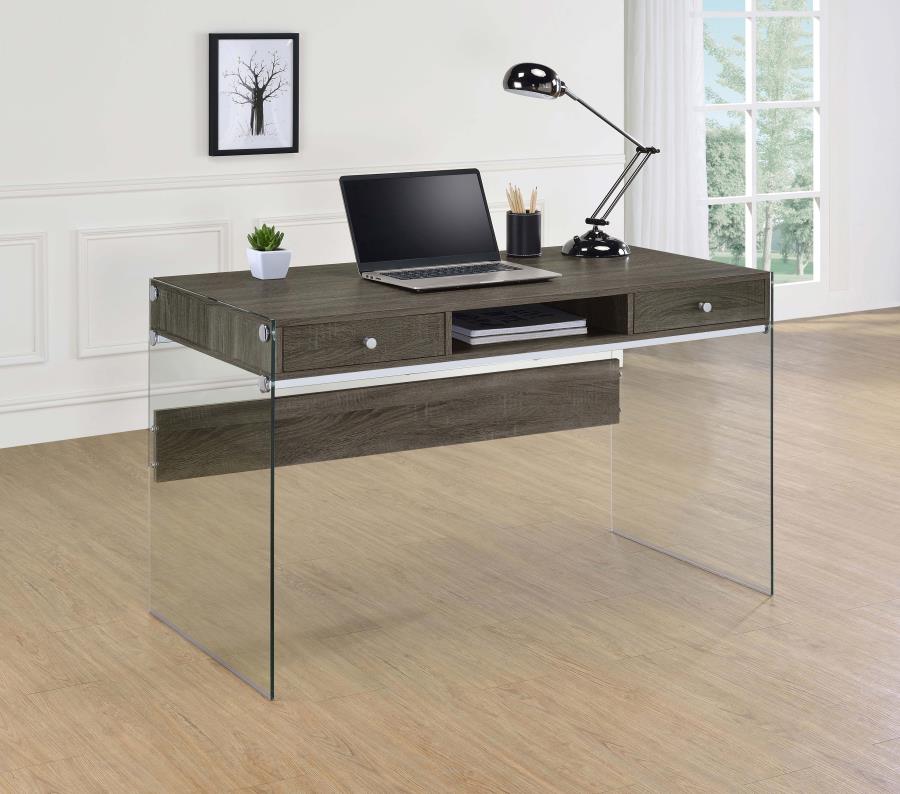 Dobrev Grey Writing Desk