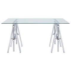 Statham Silver Adjustable Desk