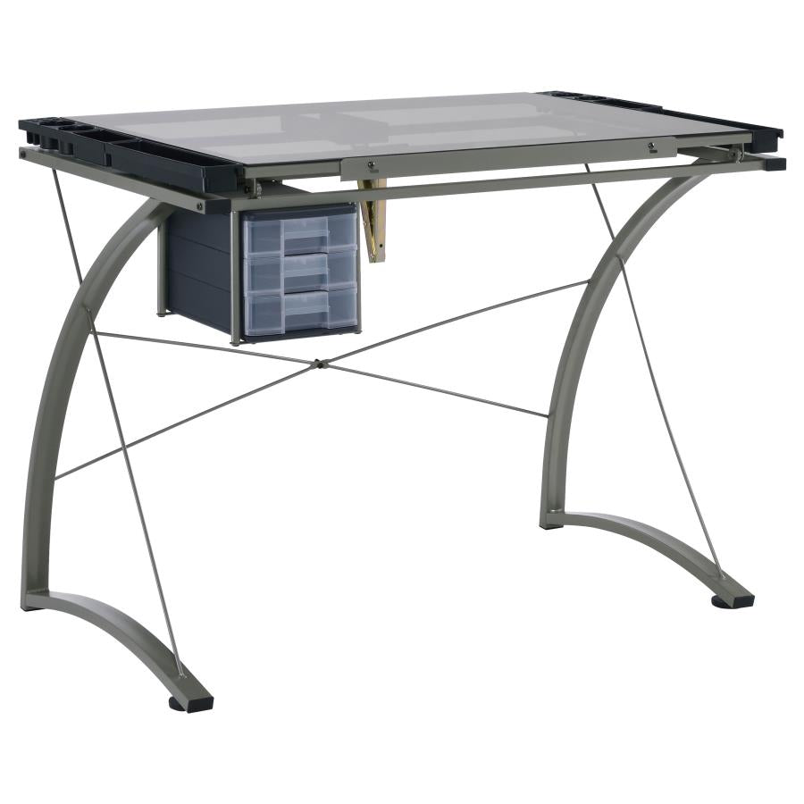 Melo Grey Drafting Desk