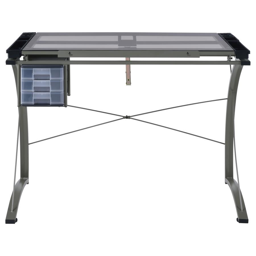 Melo Grey Drafting Desk