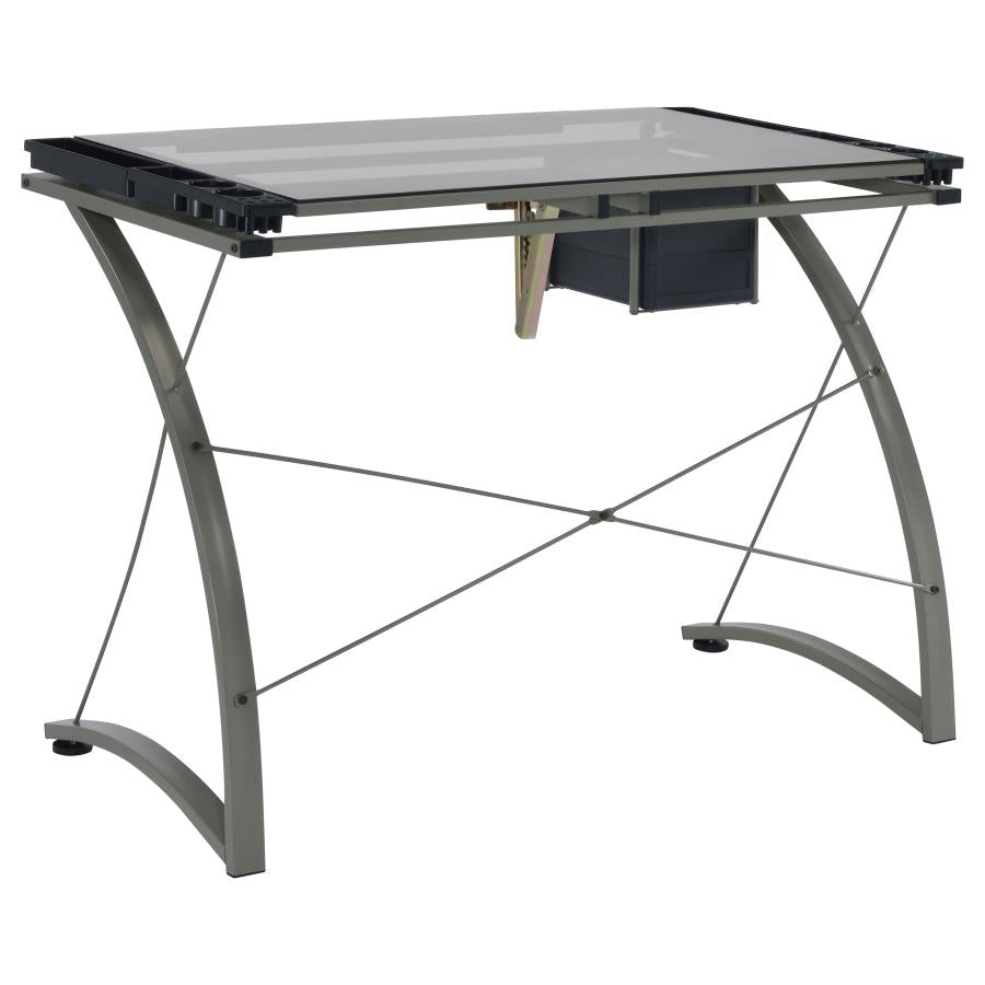 Melo Grey Drafting Desk