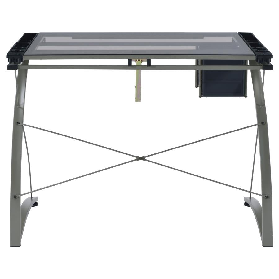 Melo Grey Drafting Desk